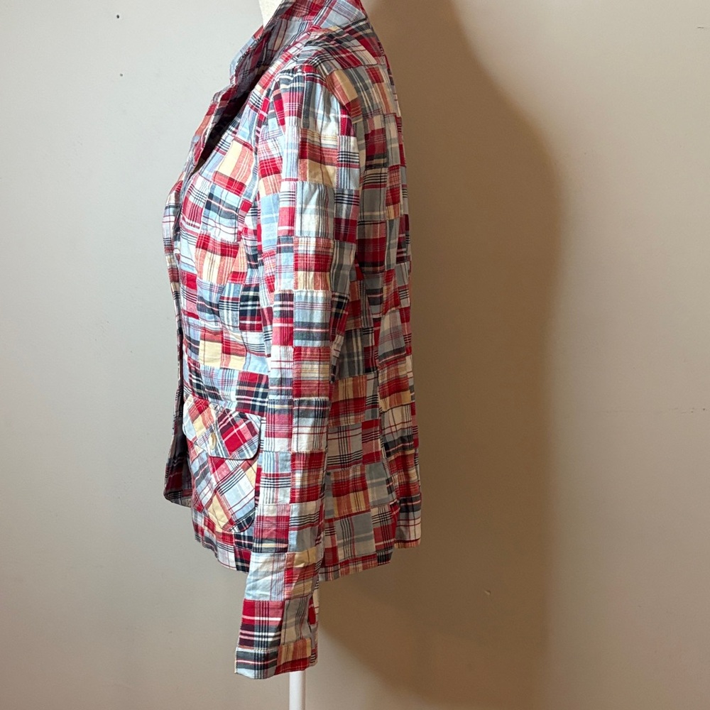 Pendleton Plaid Patchwork Cotton Blend Jacket - R… - image 5